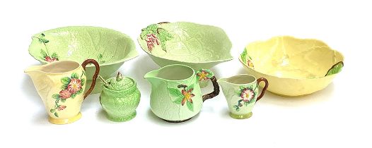 A quantity of Carlton Ware to include cabbage ware, jugs, jam pot etc