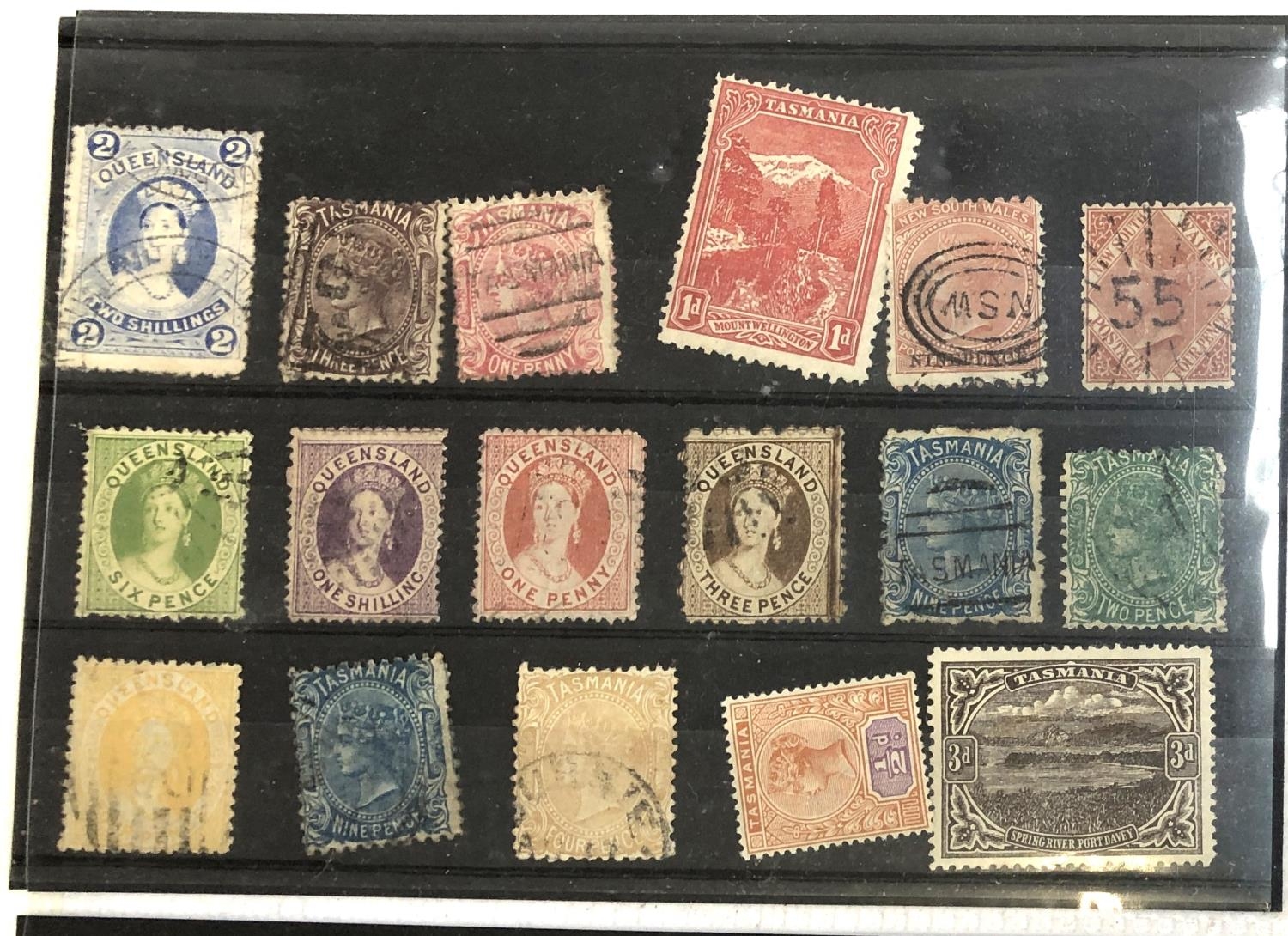 A quantity of definitive and commemorative stamps, many Victorian, to include New South Wales five - Image 4 of 12