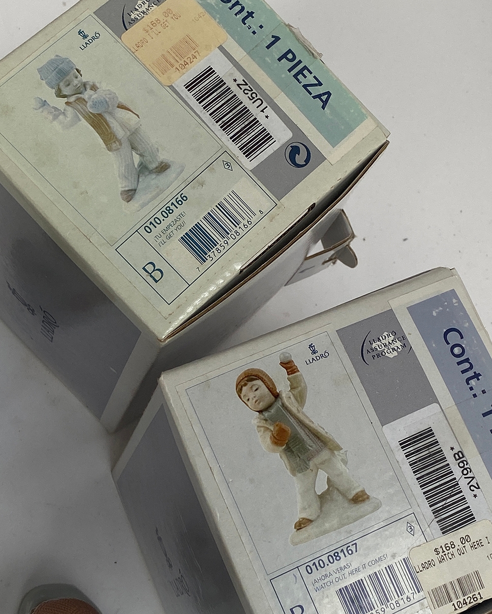 Two boxed Lladro figurines: 'I'll get You' model no. 8166, and 'Watch Out Here It Comes', model - Image 2 of 2