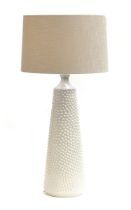 Interior design interest: A Heathfield & Co. 'Clothilde' ceramic table lamp, with linen shade,