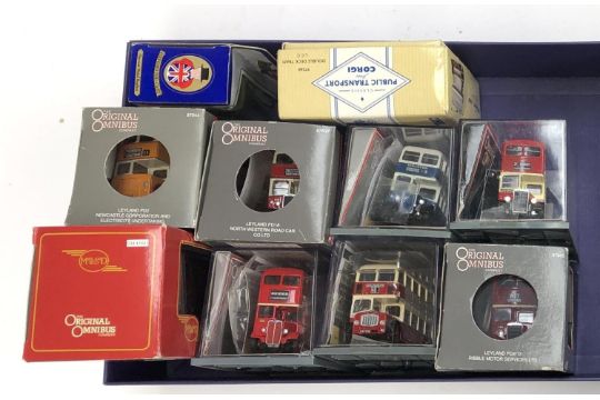 Ten 1:76 scale double decker buses, all boxed, to include Corgi original omnibus, Oxford die cast, - Image 2 of 2