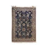 A Tabriz part silk rug, approx. 134x76cm