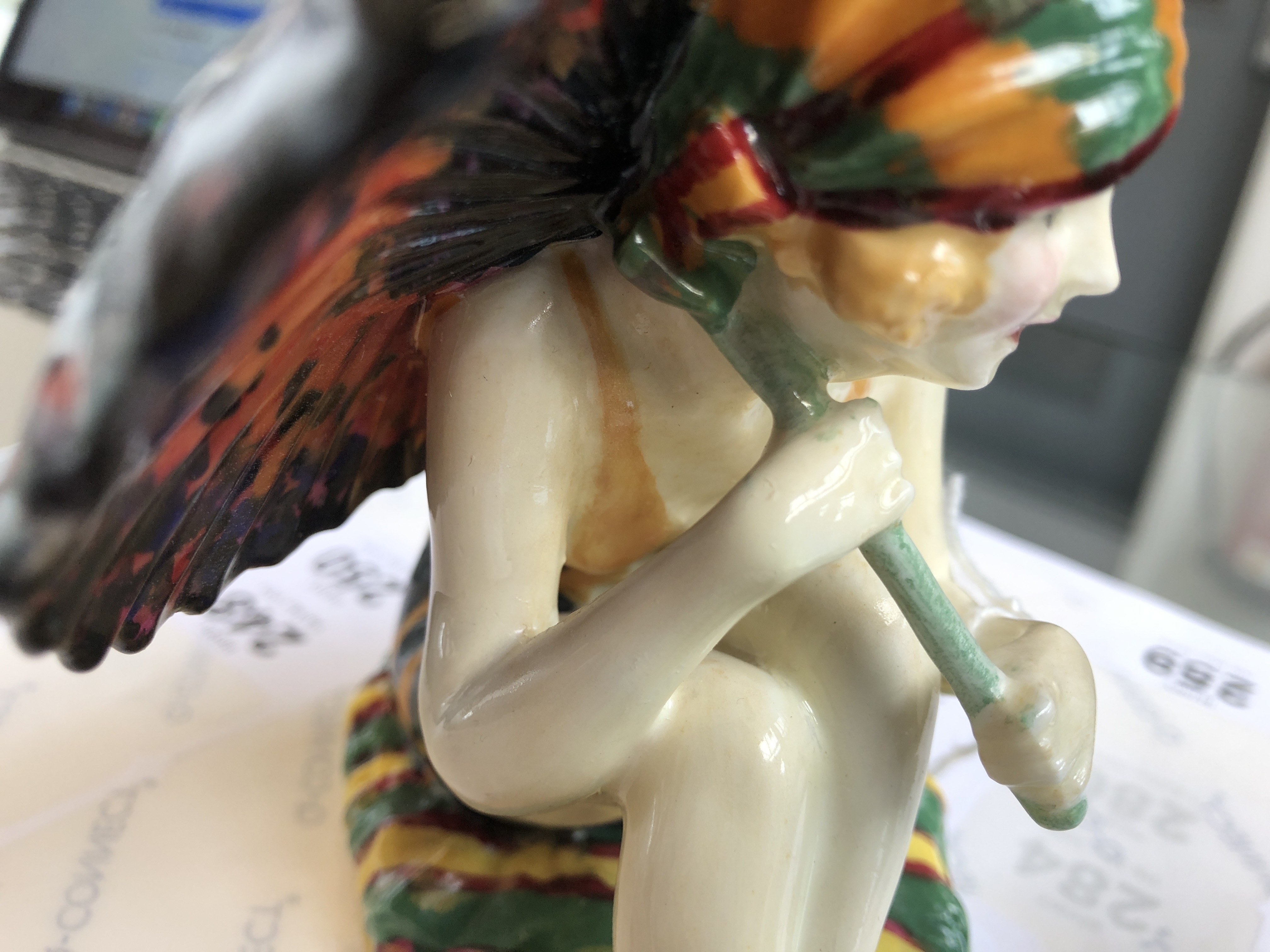 A Royal Doulton Art Deco figurine, 'Sunshine Girl', model no. HN1348, designed by Leslie - Image 5 of 9
