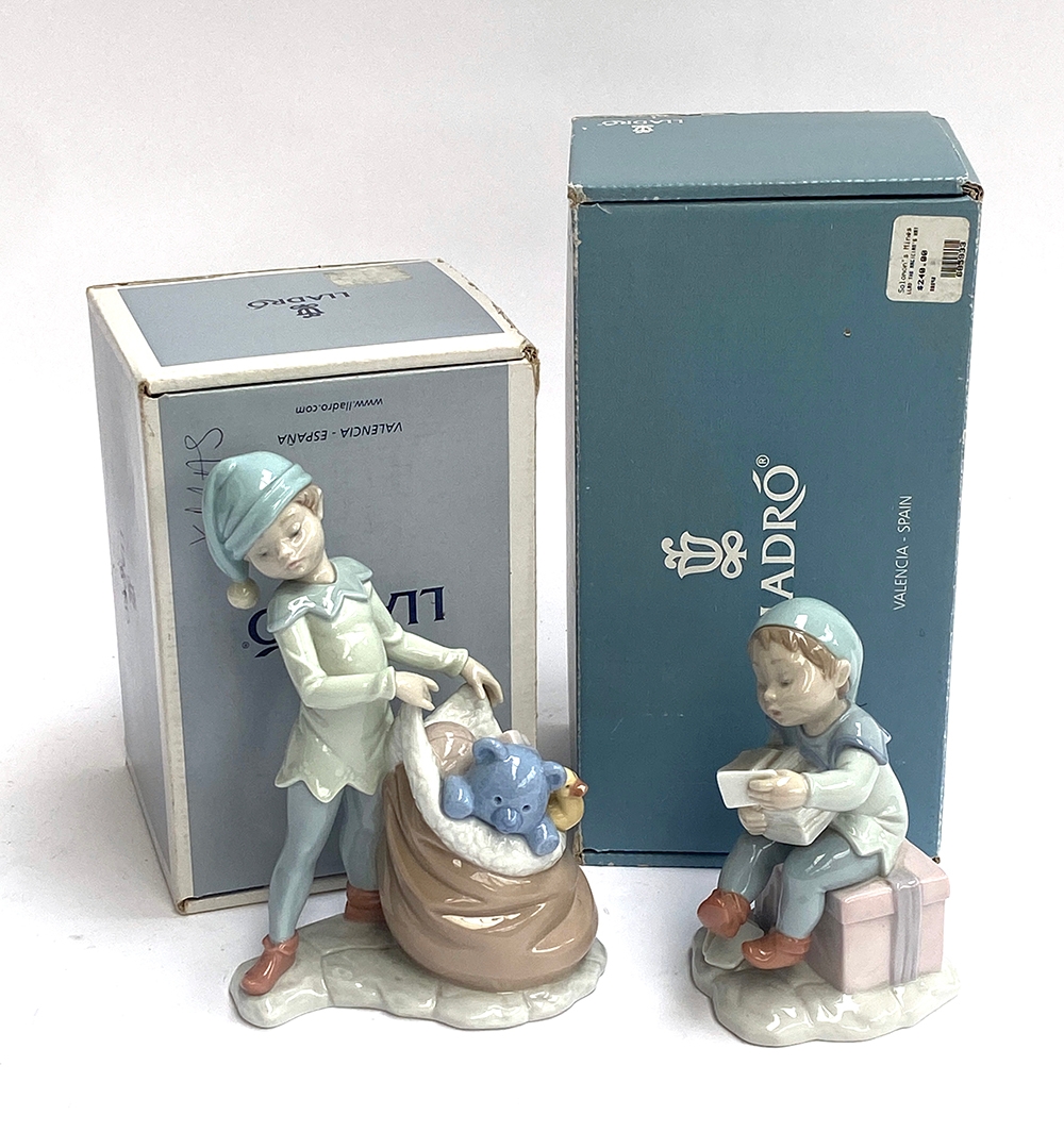 A Lladro porcelain figurine 'Sack of Dreams' model 6894 from Santa's Magical Workshop, 19cmH, in - Image 2 of 2
