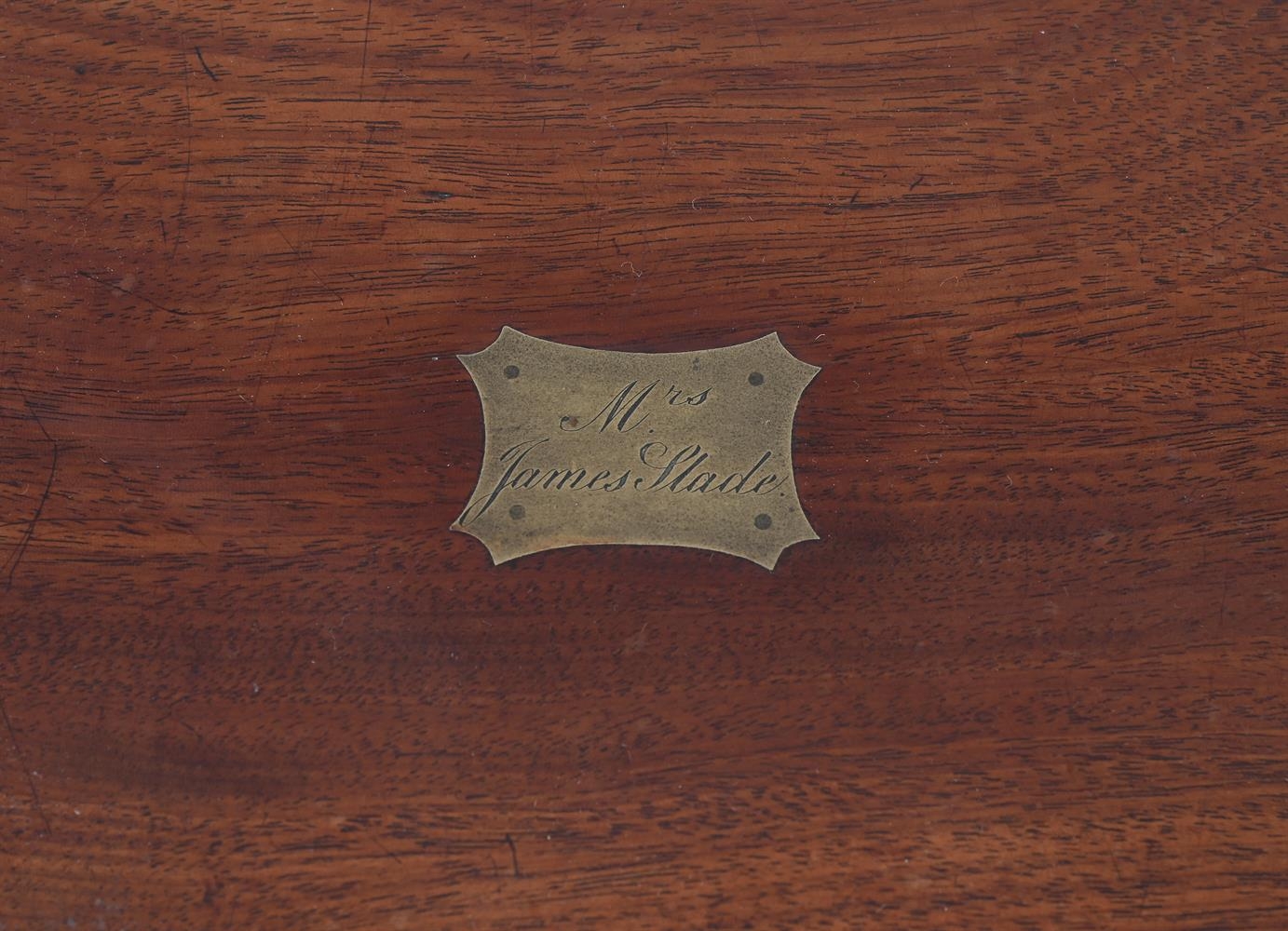 A 19th century mahogany and brass mounted box bearing label for W. Dobson, Strand, London, the brass - Image 3 of 4