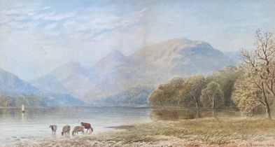Cornelius Pearson (1805-1891), 'Ballahietich Ferry, Loch Lerien, N.B', watercolour on paper,