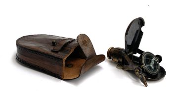 An early 20th century pocket telescope, by R.J Beck 1914, in leather case