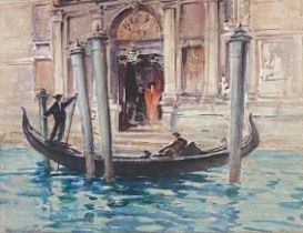 Harold Louis Latham (1888-1971), Venetian study, watercolour on paper, 28x36cm