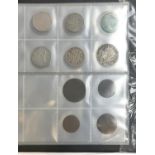A small quantity of British coins to include pre 1947 silver, half crown 1931, one florin 1936,