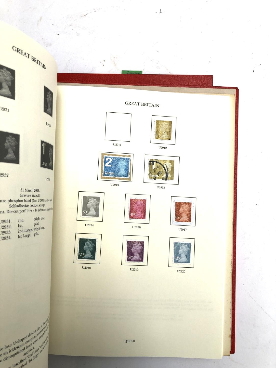 A quantity of British definitive stamps in three red Windsor albums, 1971 onwards, to include - Image 8 of 11