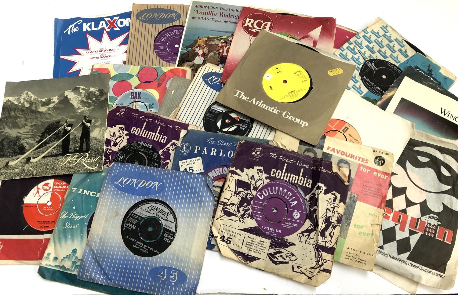 A small quantity of 7" singles to include The Wurzels, Hot Chocolate, Wings, and ABBA