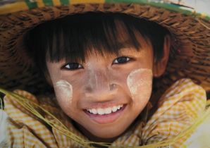 Eric Lafforgue (b.1964), 'Child from Ngapli Beach' 2005, Myanmar, photographic print on canvas
