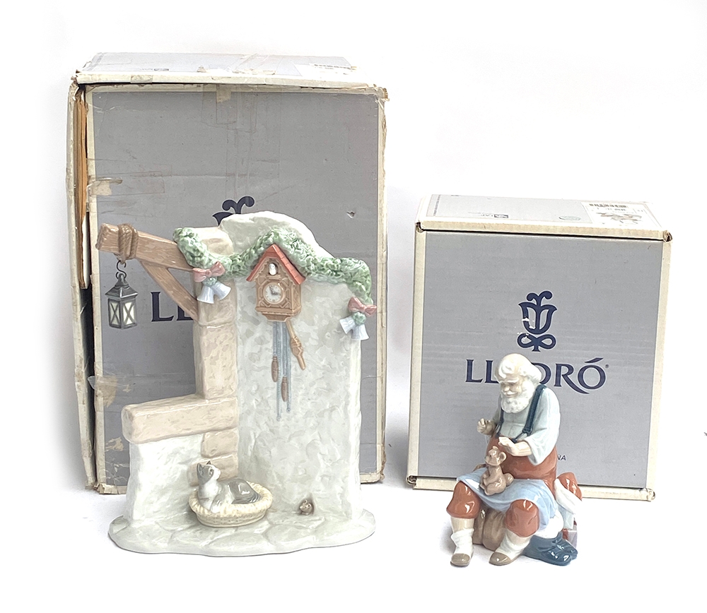 A boxed Lladro 'It's Almost Time' (Santa's Workshop) figurine, model no. 6895, 28cmH; together - Image 2 of 2