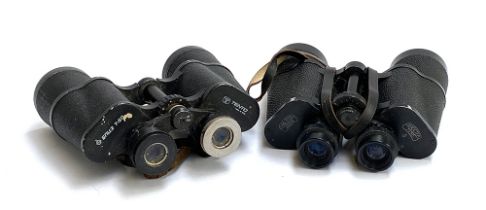 A pair of Karl Zeiss Jena BNOC10 7x50; and a pair of Tento 7x50 binoculars