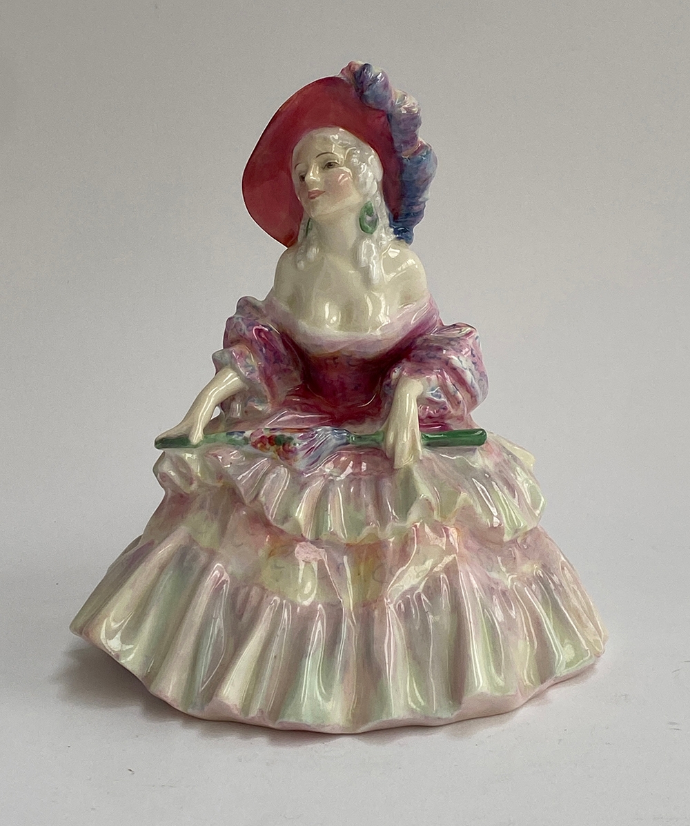 A Royal Doulton lady figurine, 'Evelyn', model no. HN1622, 15cmH