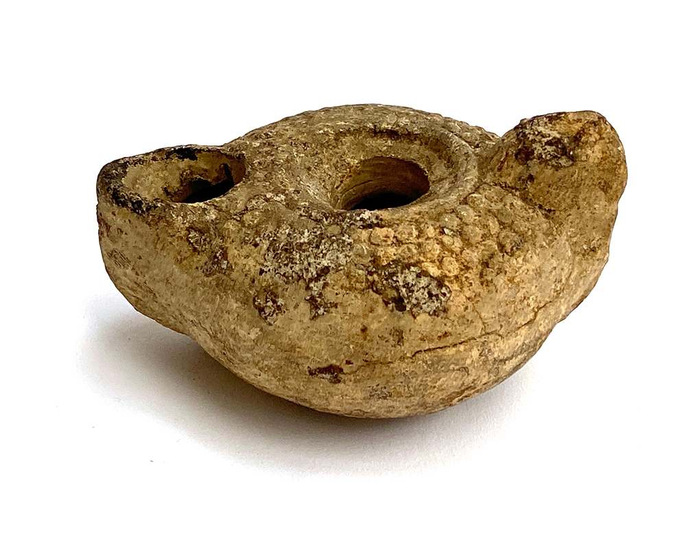 Archeological interest: A Roman style oil lamp, 9cmL - Image 2 of 3