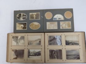 A quantity of late 19th/early 20th century photographs, to include coastal holiday scenes and family