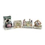 Four Victorian Fairings figurines, 'Three o'clock in the morning', 'the last in bed to put out the