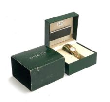 A Gucci watch, model 3400L, in original box with leaflet