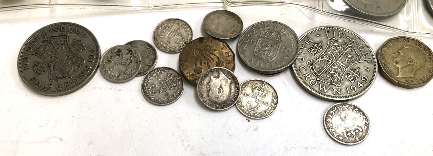 A small quantity of British coins to include pre 1947 silver, three pence 1878, 1895, etc - Image 2 of 2