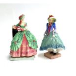Two Royal Doulton figurines: 'Kate Hardcastle' HN 1719, together with 'Pantalettes' HN1362 'Potted
