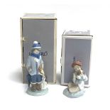 Two boxed Lladro figurines: 'I'll Keep You Warm' model no. 8265, 13cmH; and 'Winter' model no