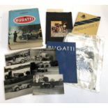 BUGATTI AUTOS BOOKS AND EPHEMERA. A very interesting small group. Firstly, a small pamphlet, '