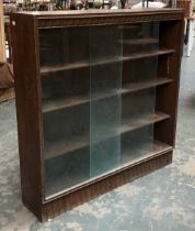 A glass fronted bookcase, 107cmW