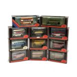 Thirteen Exclusive First Editions 1:76 scale double and single decker buses, all boxed, to include