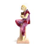 A Royal Doulton Art Deco figurine, 'Lido Lady', designed by Leslie Harradine, model no. HN1220,