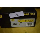 1 x pair of CAT power plant dealer brown boots, code P725038, UK size 10 - New in box (E6A)
