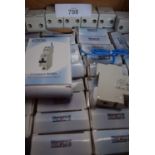 49 x Proteus 20A 30MA double pole RCBO, C curve, type A-compact, along with approximately 7