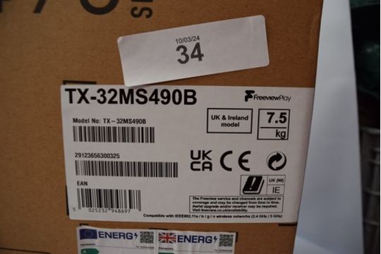 1 x Panasonic 32" TV, model No: TX-32MS490B - new in box (ES2) - Image 2 of 2