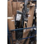A cage of conference consumables, 1 x A1 board, Monsoon fabric display frame, Mosquito, 1500mm