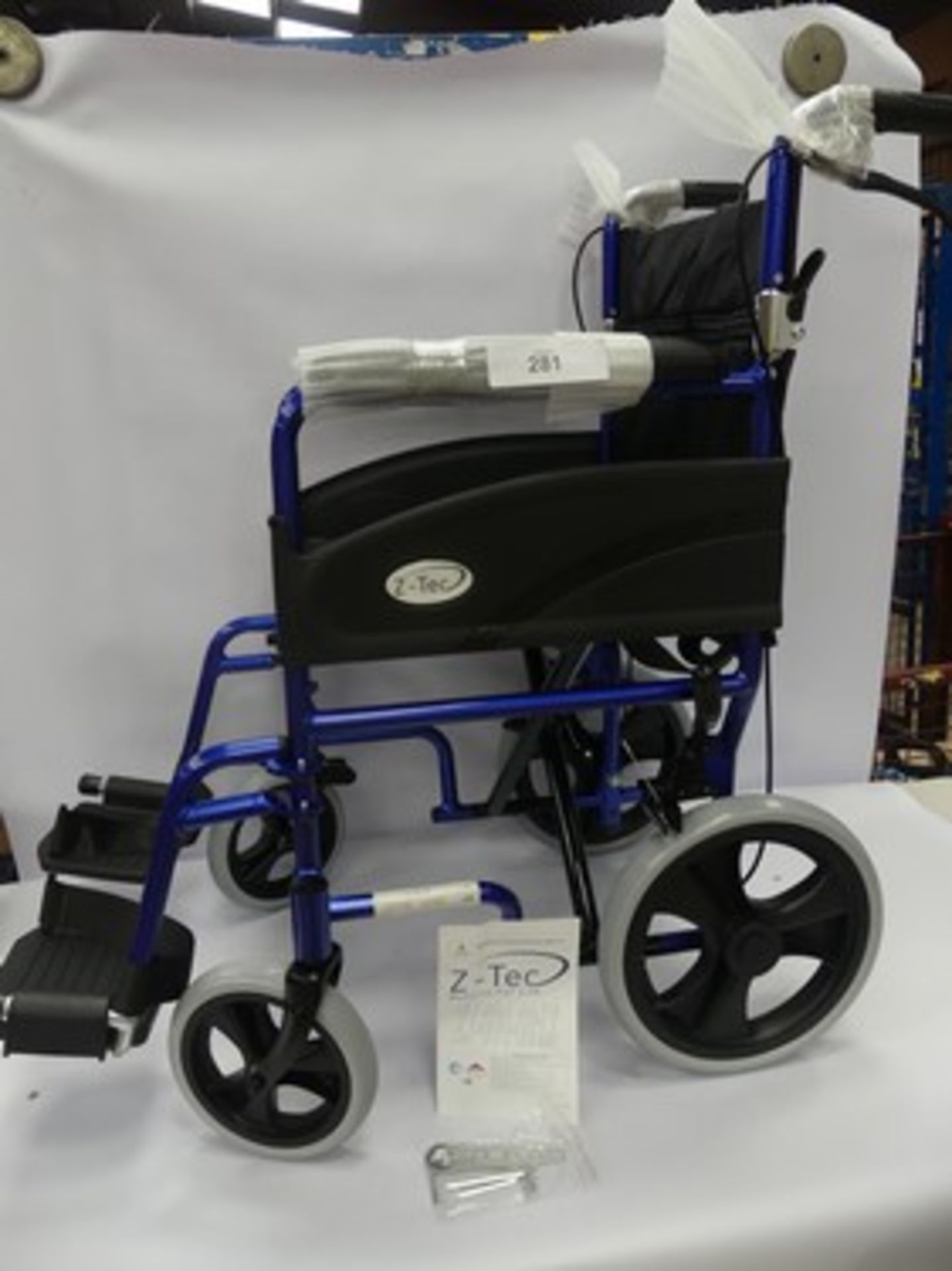 1 x Z-Tec wheelchair, model: ZT-600-601X - new in tatty box (GS33) - Image 3 of 6