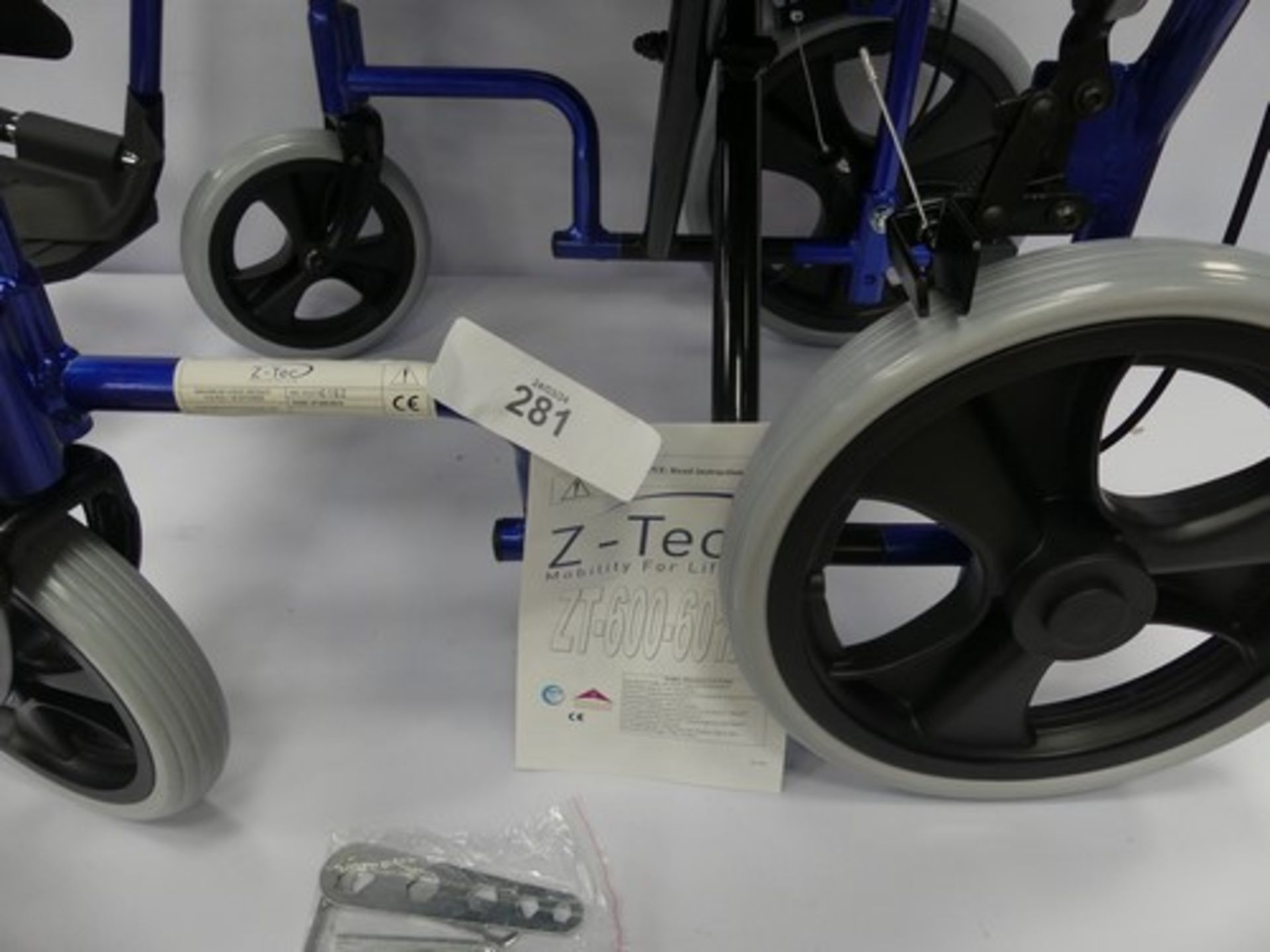 1 x Z-Tec wheelchair, model: ZT-600-601X - new in tatty box (GS33) - Image 6 of 6