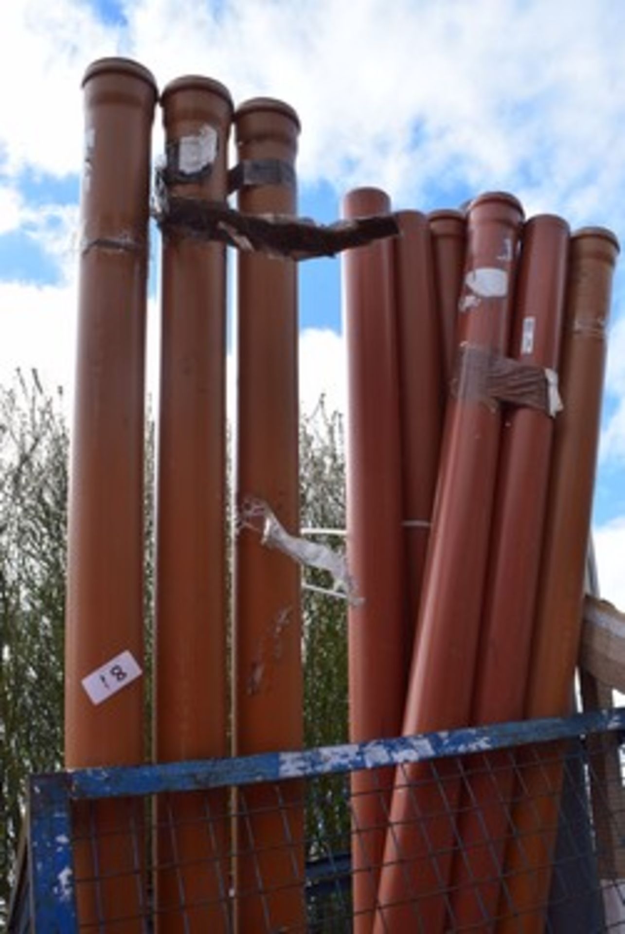 7 x approximately 3m long underground pipes, together with 2 x approximate 3m long slotted - Image 2 of 5