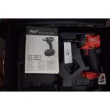 1 x Milwaukee cordless nut runner, model: M18F1W2F12-OX, includes base and instructions, battery not