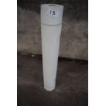 1 x 1m wide roll of unbranded rendering mesh, length unknown, together with 2 x 48mm x 90m rolls