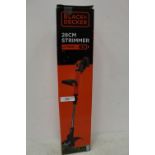 1 x Black & Decker 38cm cordless strimmer, with battery and charger, model: STC1820PC-GB - new in