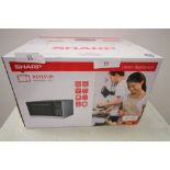 1 x Sharp 900w 25L microwave oven, model No: R3725LM - new in box (ES1)