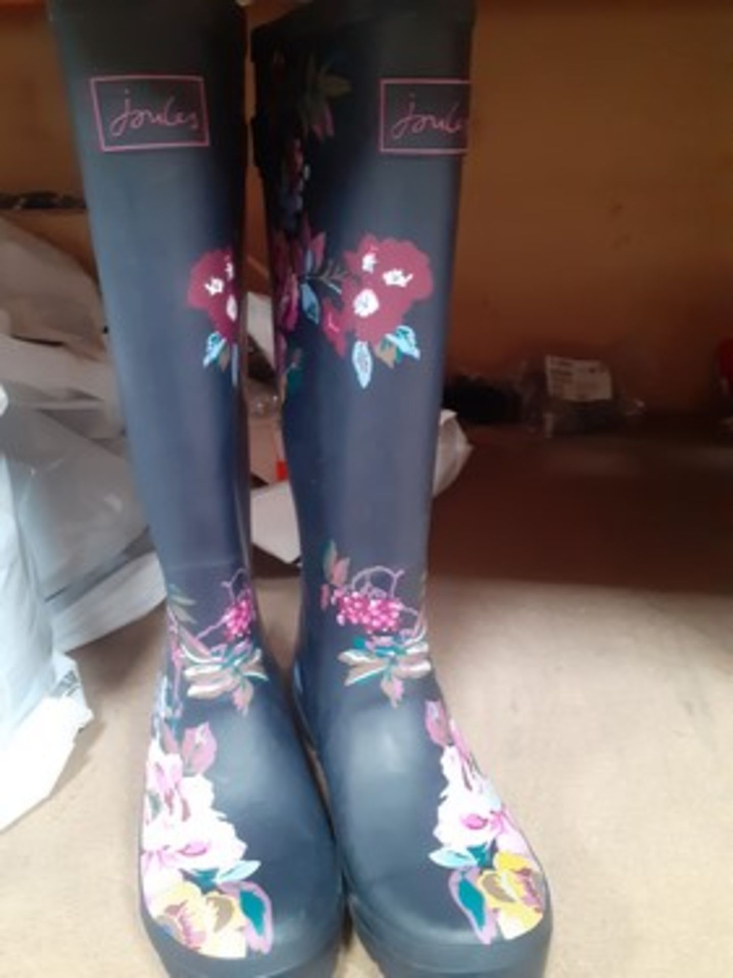 2 x pairs of Wellington boots, comprising 1 x Joules, size UK6, 1 x pair of Merry People ankle - Image 2 of 2