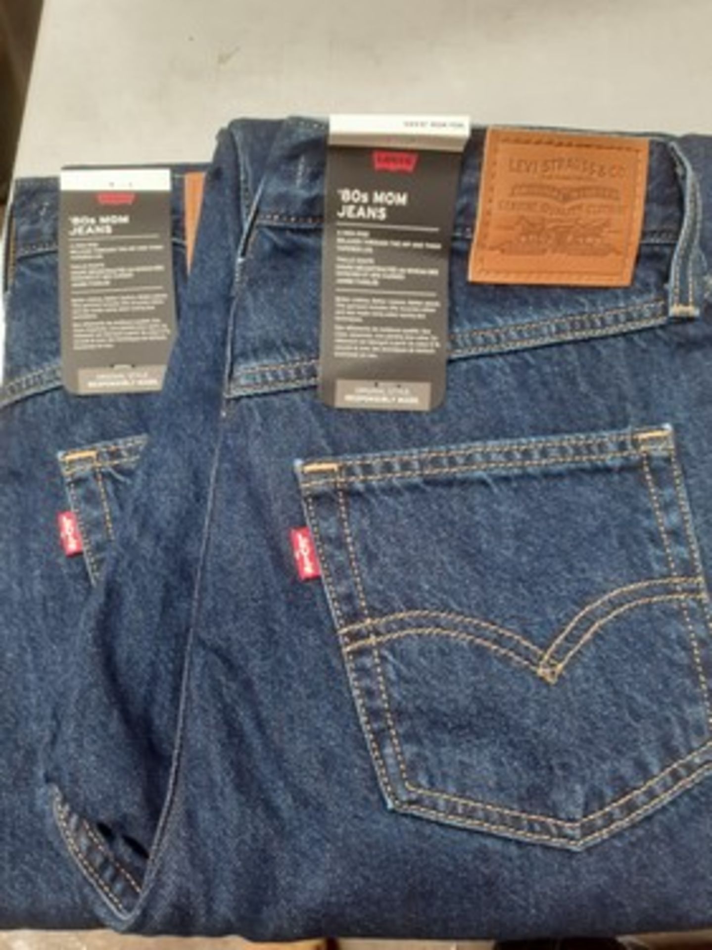 2 x pairs of Levis 80's Mom jeans, sizes 29 x 30 - new with tags (E8B)