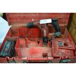 1 x Hilti cordless hammer drill, model: TE 6-A, 36v 12amp and charger - working and original red