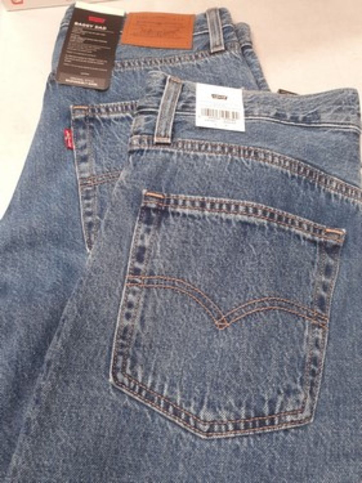 2 x pairs of Baggy Dad Levis, size 27 x 30 - new with tags (E8B)