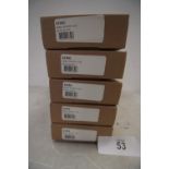 5 x Dell replacement laptop batteries, model: 2X39G 60WHR 4 cell - new in box (ES2)