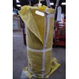 1 x 120cm wide roll of unbranded yellow spaghetti PVC site walkway matting, length unknown, RRP Â£