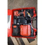 1 x Hilti impact 1/2 cordless nut runner, Model SID 6-22 with 22 battery, charger (case damaged),
