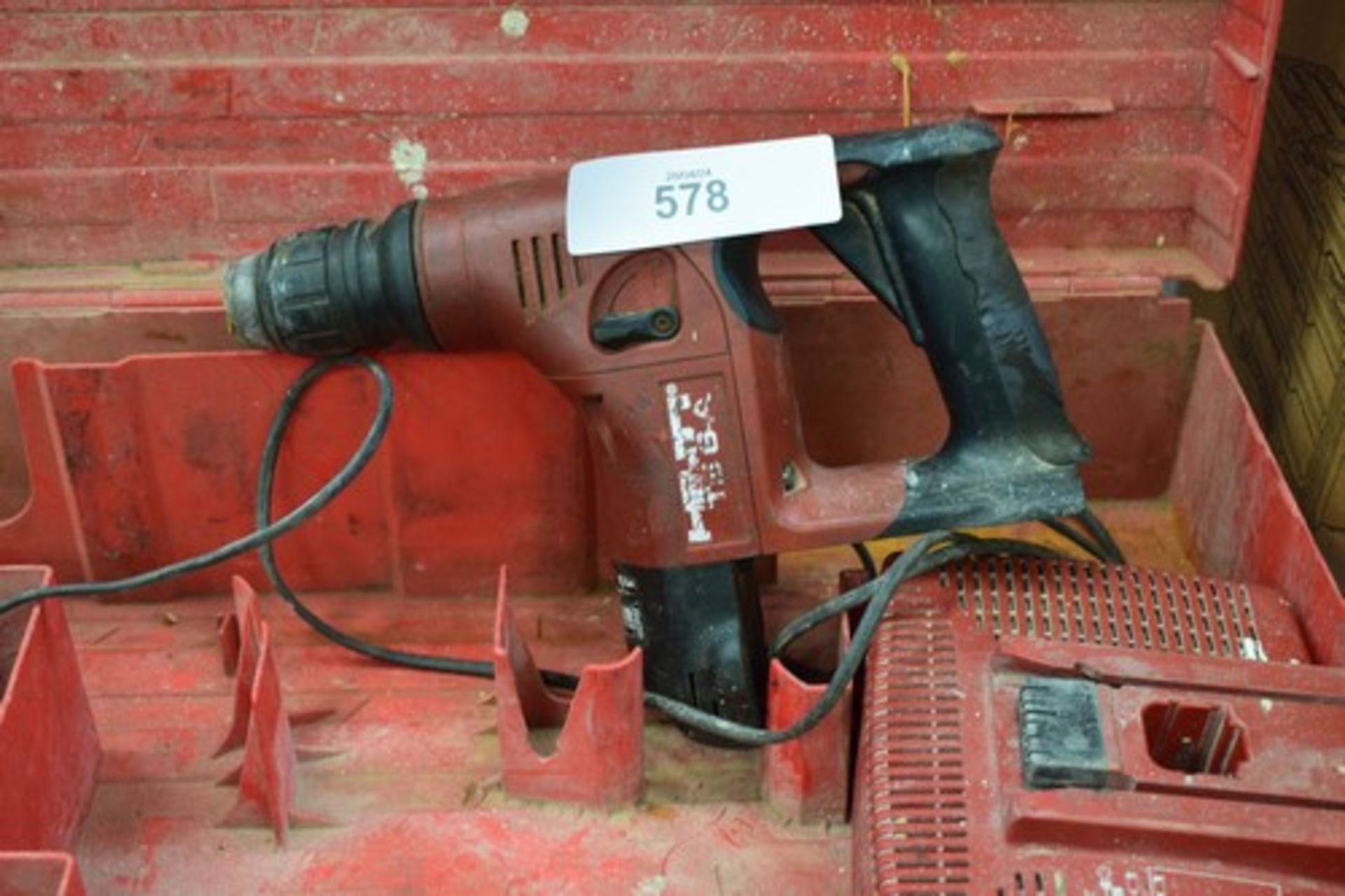 1 x Hilti cordless hammer drill, model: TE 6-A, 36v 12amp and charger - working and original red - Image 2 of 2