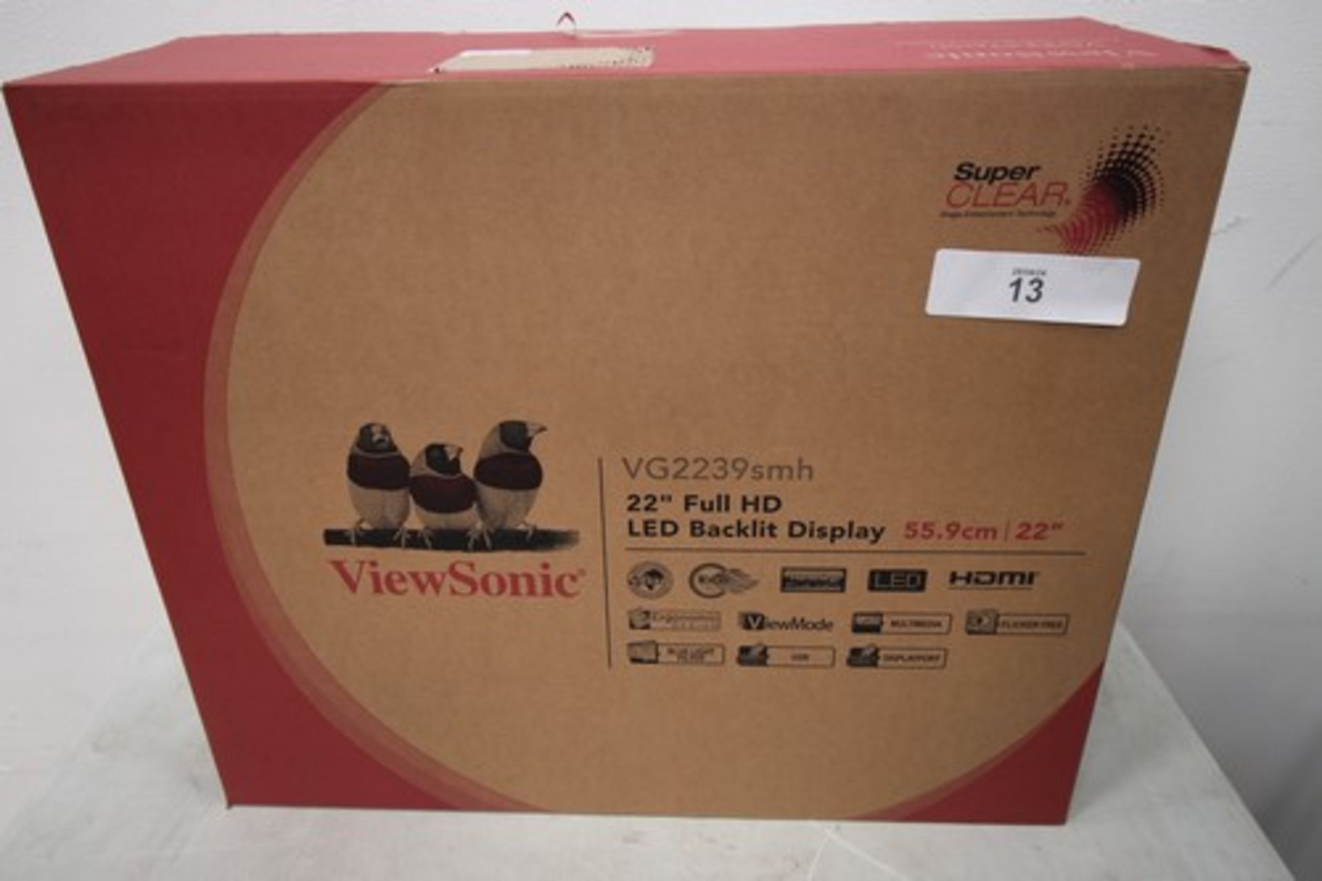 1 x Viewsonic 22" full HD LCD monitor, Model VG2239SMH-2 - New in box (ES17)